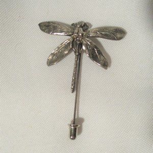GORHAM STERLING SILVER DRAGONFLY Pin Brooch Jewelry TRANSFORMATION Boho Retro
